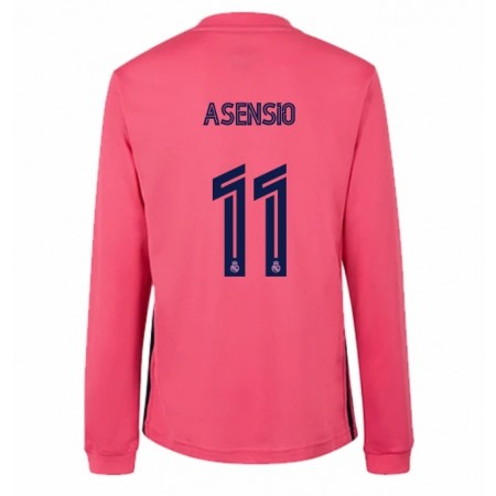 Koszulka Real Madryt Asensio 11 Wyjazdowe Stroje Piłkarskie 2020/21 Długi Rękaw